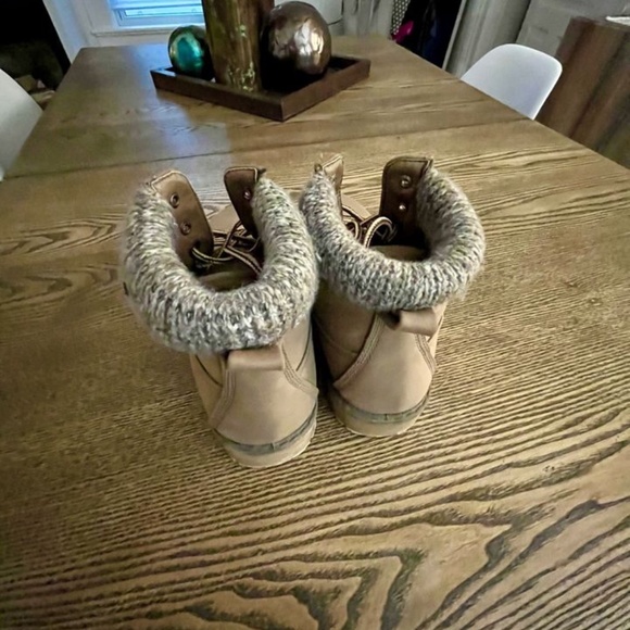 Women's Leather Boots Tan Colour / Size 7 Like New - Picture 4 of 7